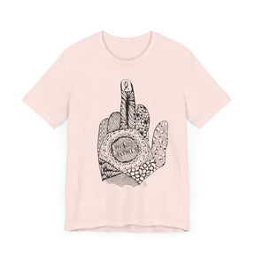 Middle Finger to Cancer - Pink Color Options - Unisex Jersey Short Sleeve Tee