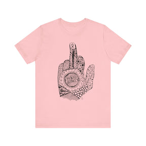 Middle Finger to Cancer - Pink Color Options - Unisex Jersey Short Sleeve Tee