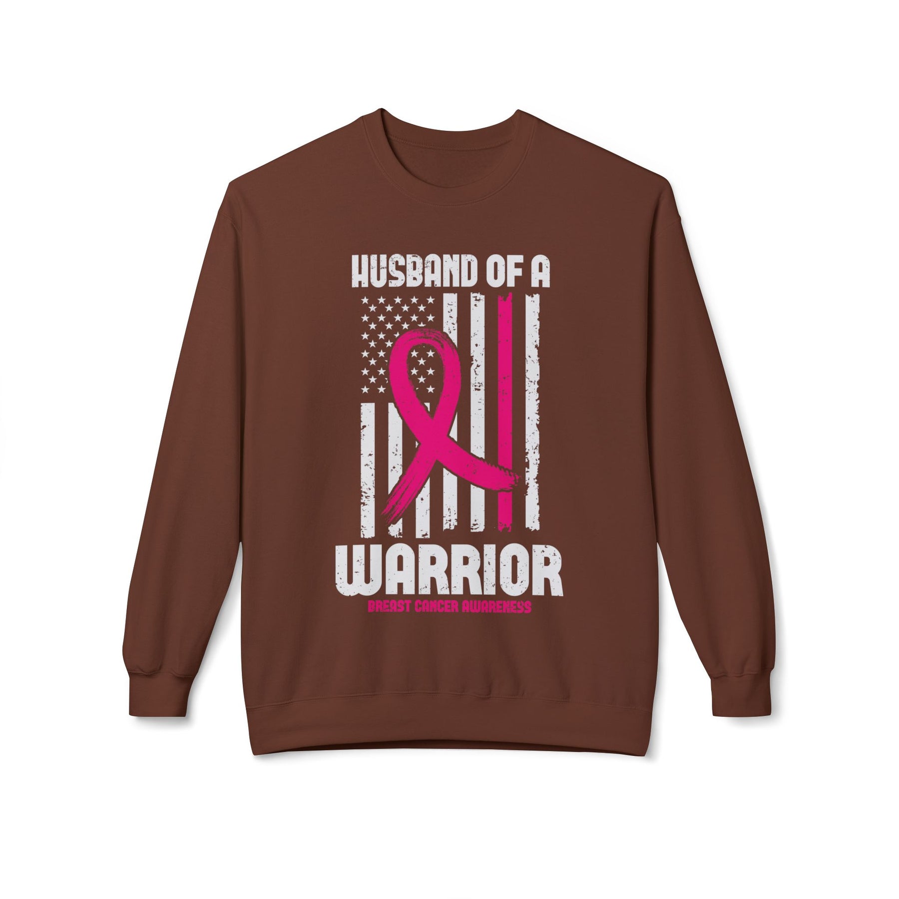 "Husband of a Warrior" - Unisex Midweight Softstyle Fleece Crewneck Sweatshirt