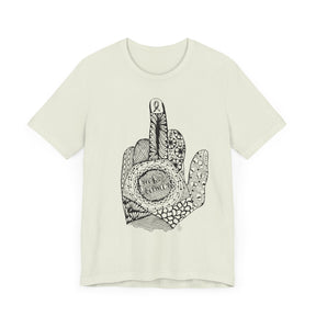 Middle Finger to Cancer - Green Color Options - Unisex Jersey Short Sleeve Tee