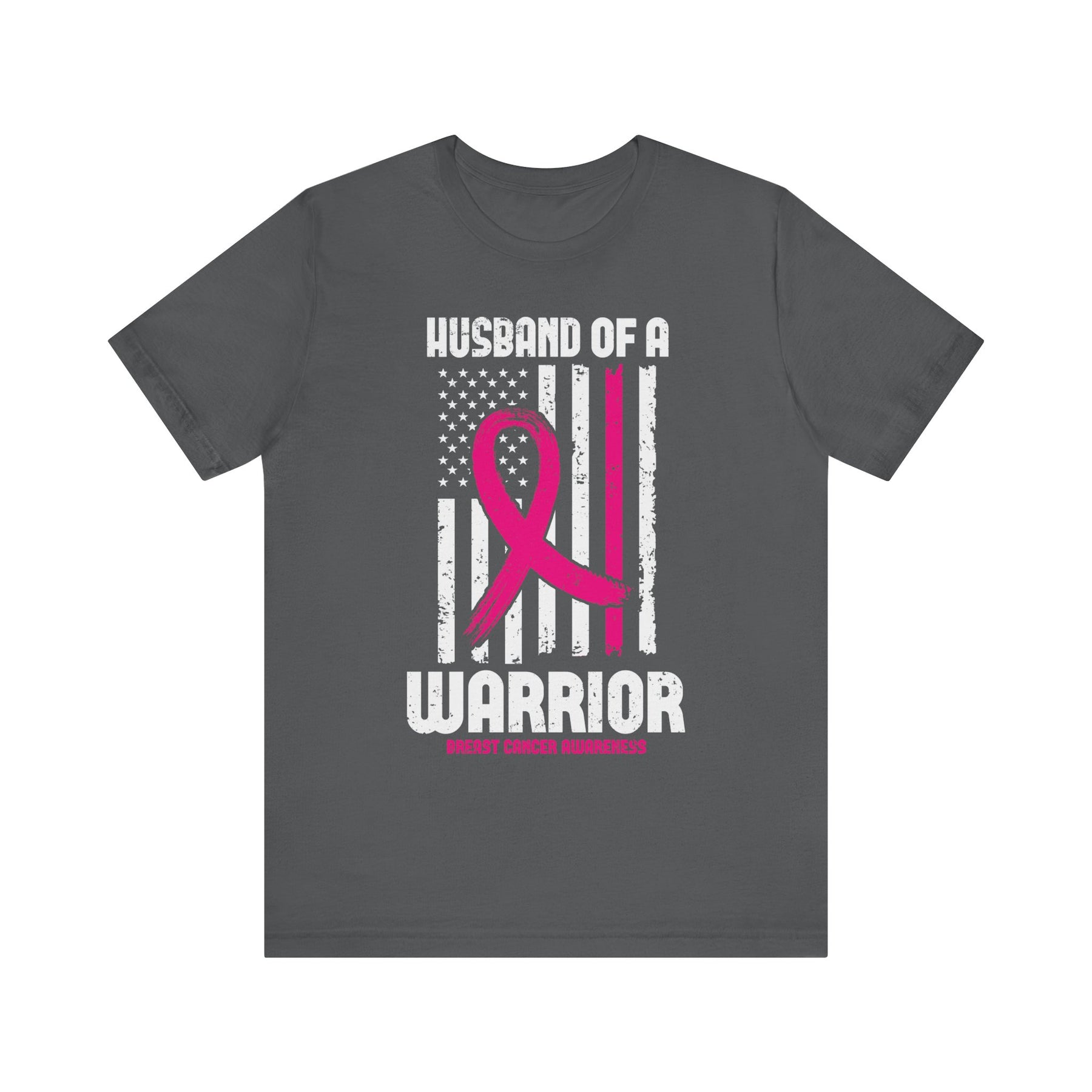 "Husband of a Warrior" Breast Cancer Awareness - Unisex Jersey Short Sleeve Tee