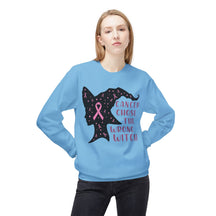 "Cancer Chose the Wrong Witch" Breast Cancer Awareness - Unisex Midweight Softstyle Fleece Crewneck Sweatshirt