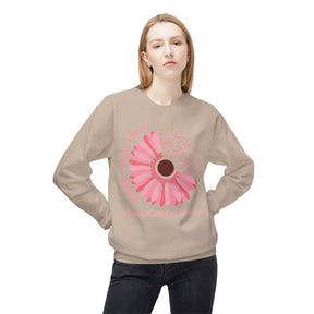 "Faith Hope Love Breast Cancer Awareness" - Unisex Midweight Softstyle Fleece Crewneck Sweatshirt