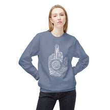 Middle Finger to Cancer - Unisex Midweight Softstyle Fleece Crewneck Sweatshirt