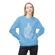 Middle Finger to Cancer - Unisex Midweight Softstyle Fleece Crewneck Sweatshirt