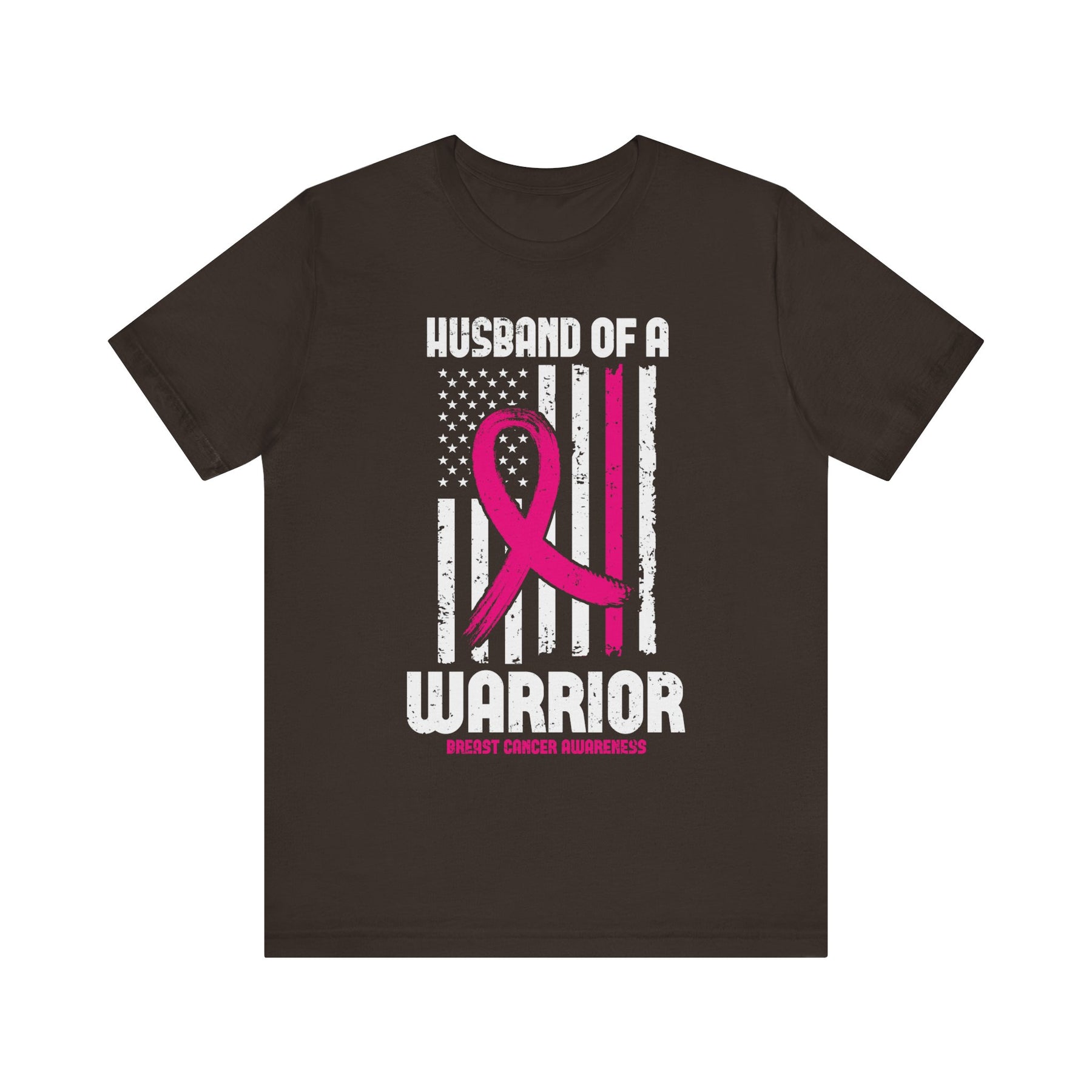 "Husband of a Warrior" Breast Cancer Awareness - Unisex Jersey Short Sleeve Tee