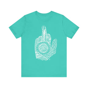 Middle Finger to Cancer - Green Color Options - Unisex Jersey Short Sleeve Tee