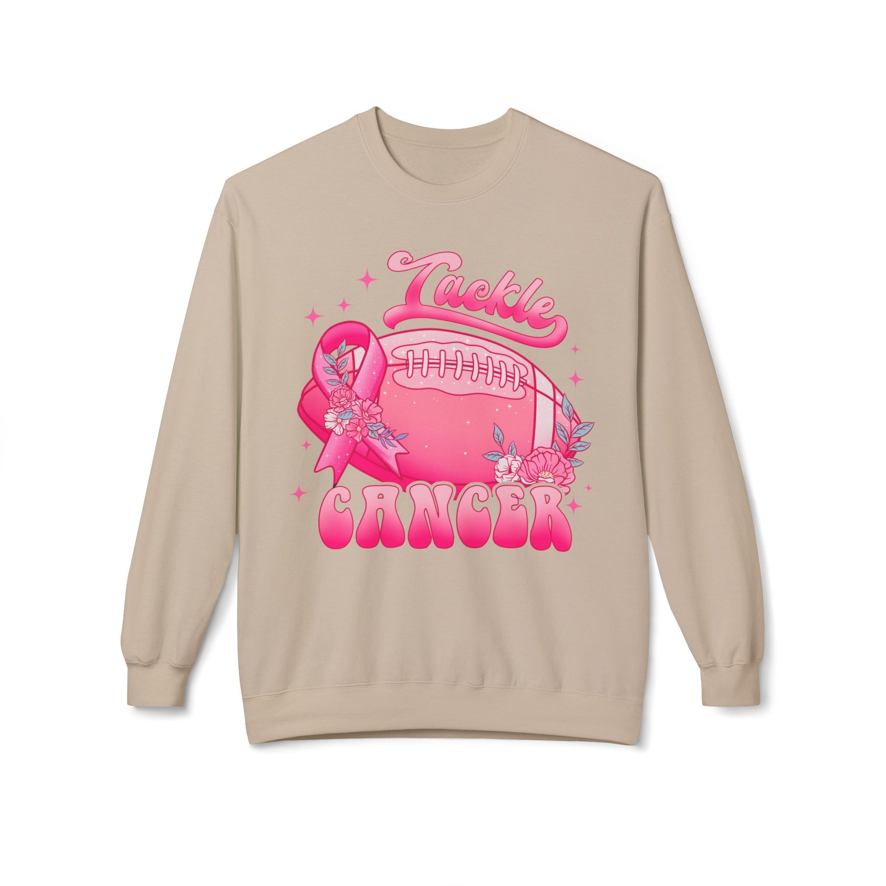 "Tackle Cancer" - Unisex Midweight Softstyle Fleece Crewneck Sweatshirt