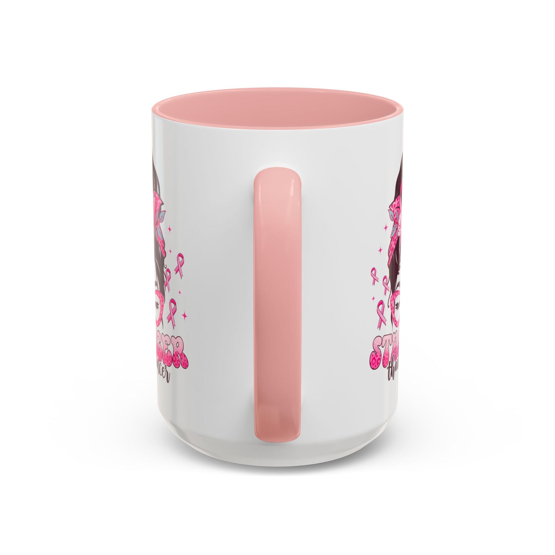 "Stronger Than Cancer" Accent Coffee Mug (11, 15oz)