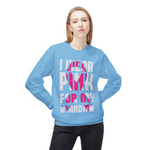 "I Wear Pink For My Grandma" - Unisex Midweight Softstyle Fleece Crewneck Sweatshirt