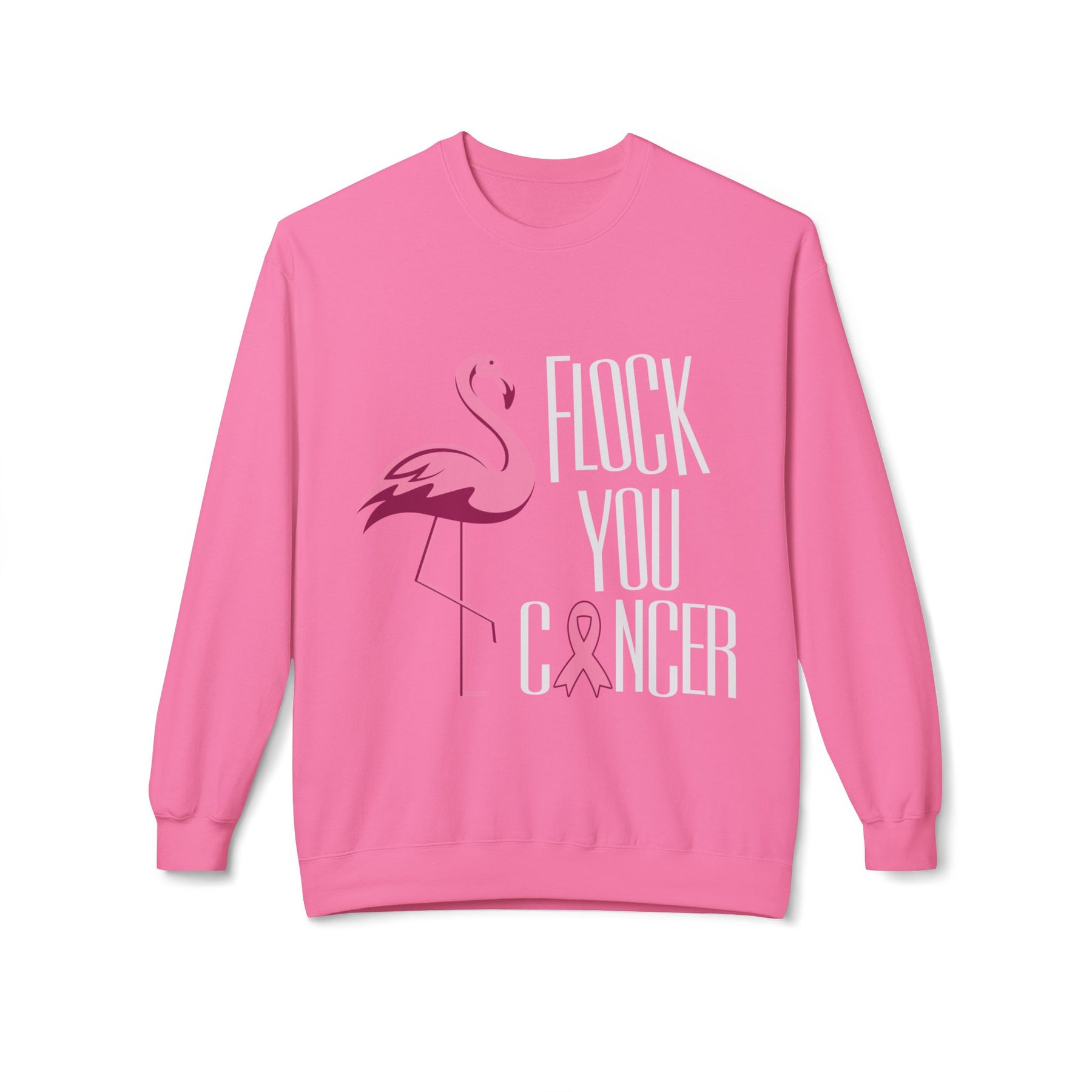 "Flock You Cancer" - Unisex Midweight Softstyle Fleece Crewneck Sweatshirt