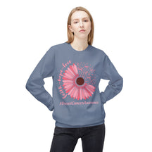 "Faith Hope Love Breast Cancer Awareness" - Unisex Midweight Softstyle Fleece Crewneck Sweatshirt