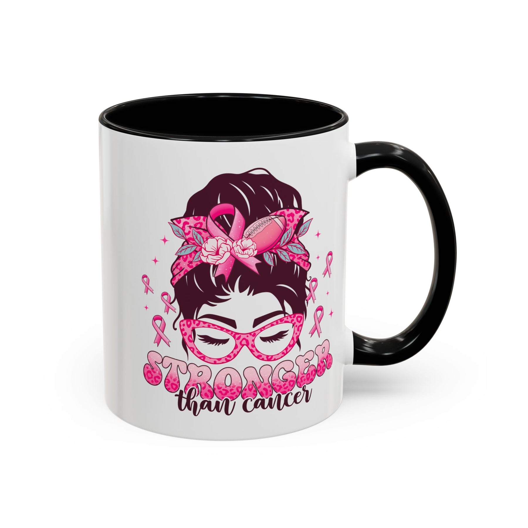 "Stronger Than Cancer" Accent Coffee Mug (11, 15oz)