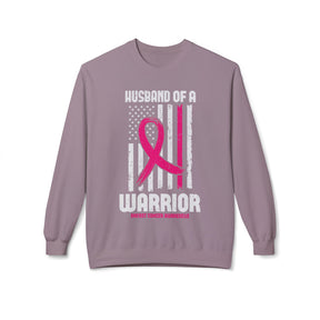 "Husband of a Warrior" - Unisex Midweight Softstyle Fleece Crewneck Sweatshirt