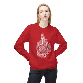 Middle Finger to Cancer - Unisex Midweight Softstyle Fleece Crewneck Sweatshirt