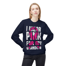 "I Wear Pink For My Grandma" - Unisex Midweight Softstyle Fleece Crewneck Sweatshirt