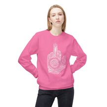 Middle Finger to Cancer - Unisex Midweight Softstyle Fleece Crewneck Sweatshirt