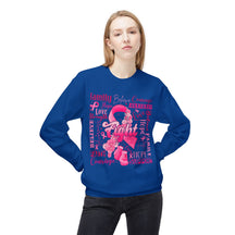 "Fight" Breast Cancer Awareness - Unisex Midweight Softstyle Fleece Crewneck Sweatshirt