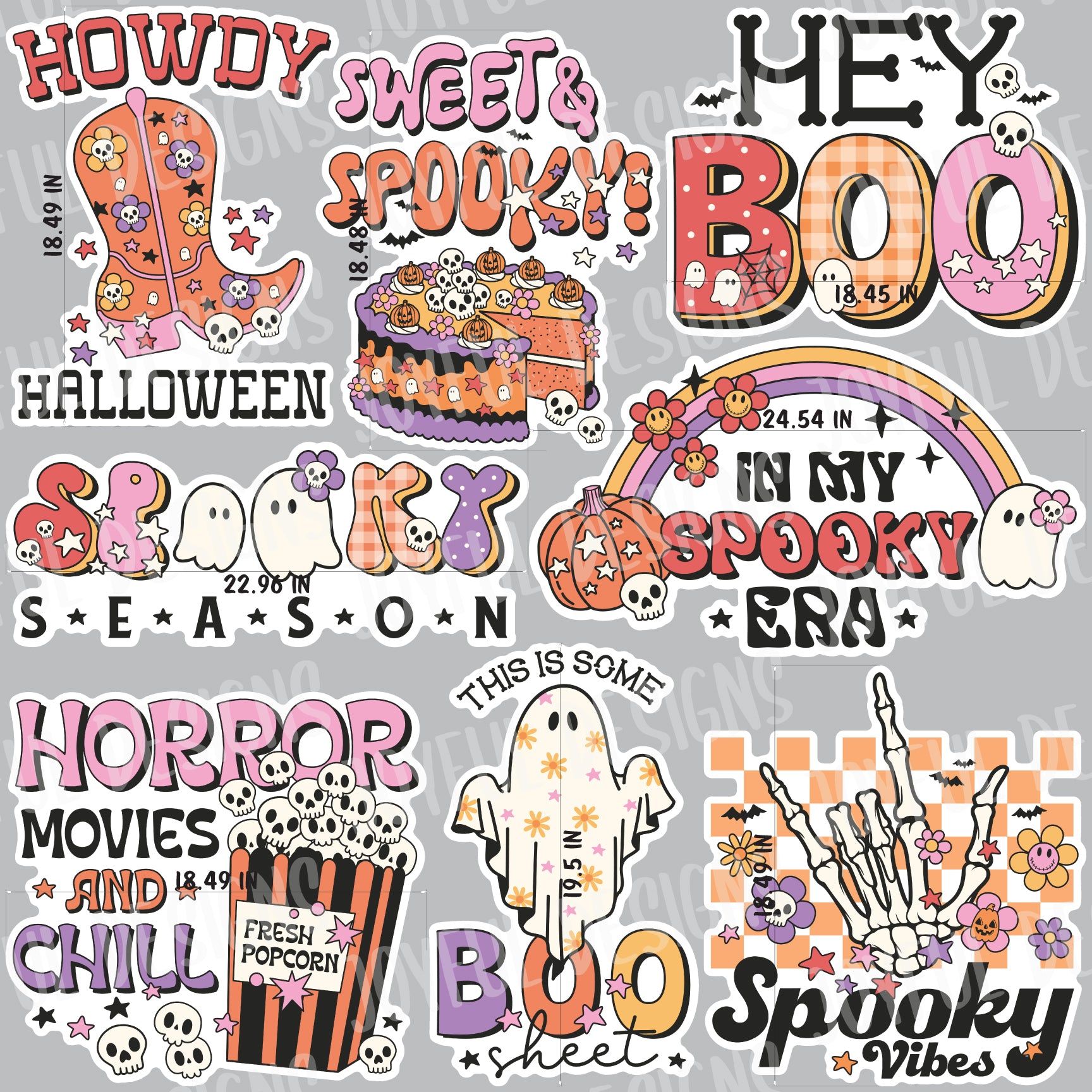 Cute Halloween Half Sheet 2024