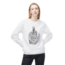 Middle Finger to Cancer - Unisex Midweight Softstyle Fleece Crewneck Sweatshirt