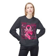 "Fight" Breast Cancer Awareness - Unisex Midweight Softstyle Fleece Crewneck Sweatshirt