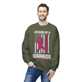 "Husband of a Warrior" - Unisex Midweight Softstyle Fleece Crewneck Sweatshirt