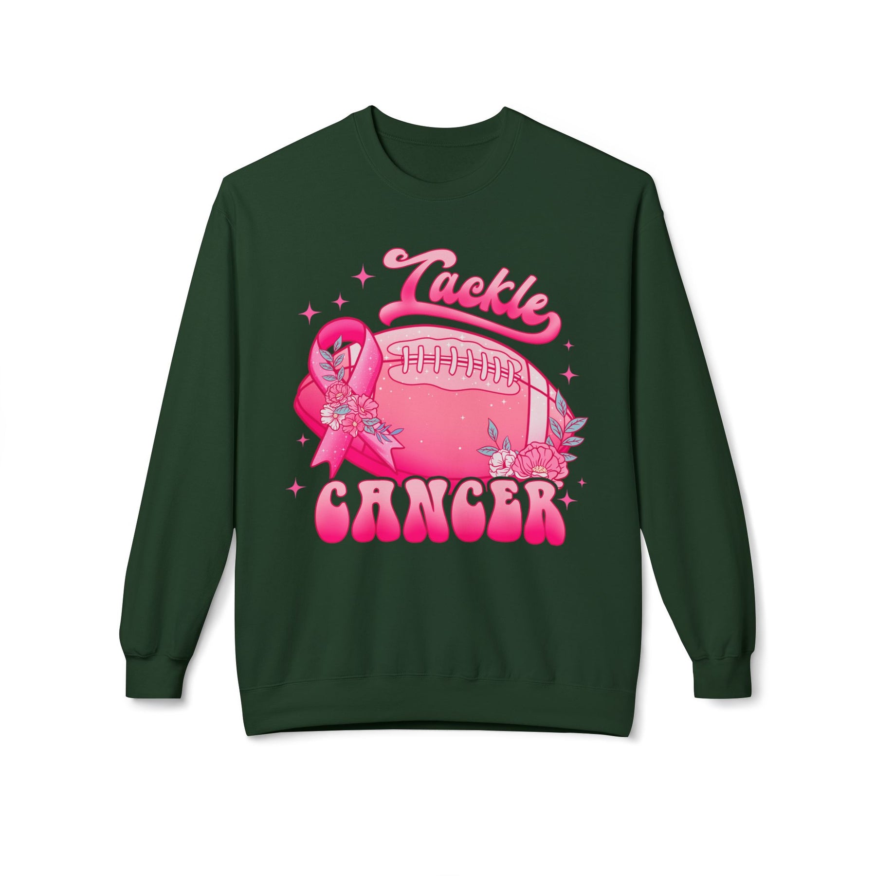 "Tackle Cancer" - Unisex Midweight Softstyle Fleece Crewneck Sweatshirt