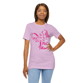 "I Wear Pink for My Mom" Breast Cancer Awareness - Unisex Jersey Short Sleeve Tee