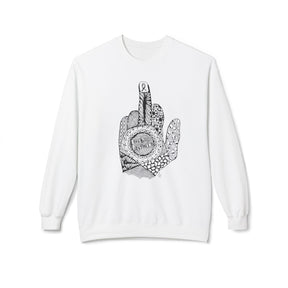 Middle Finger to Cancer - Unisex Midweight Softstyle Fleece Crewneck Sweatshirt