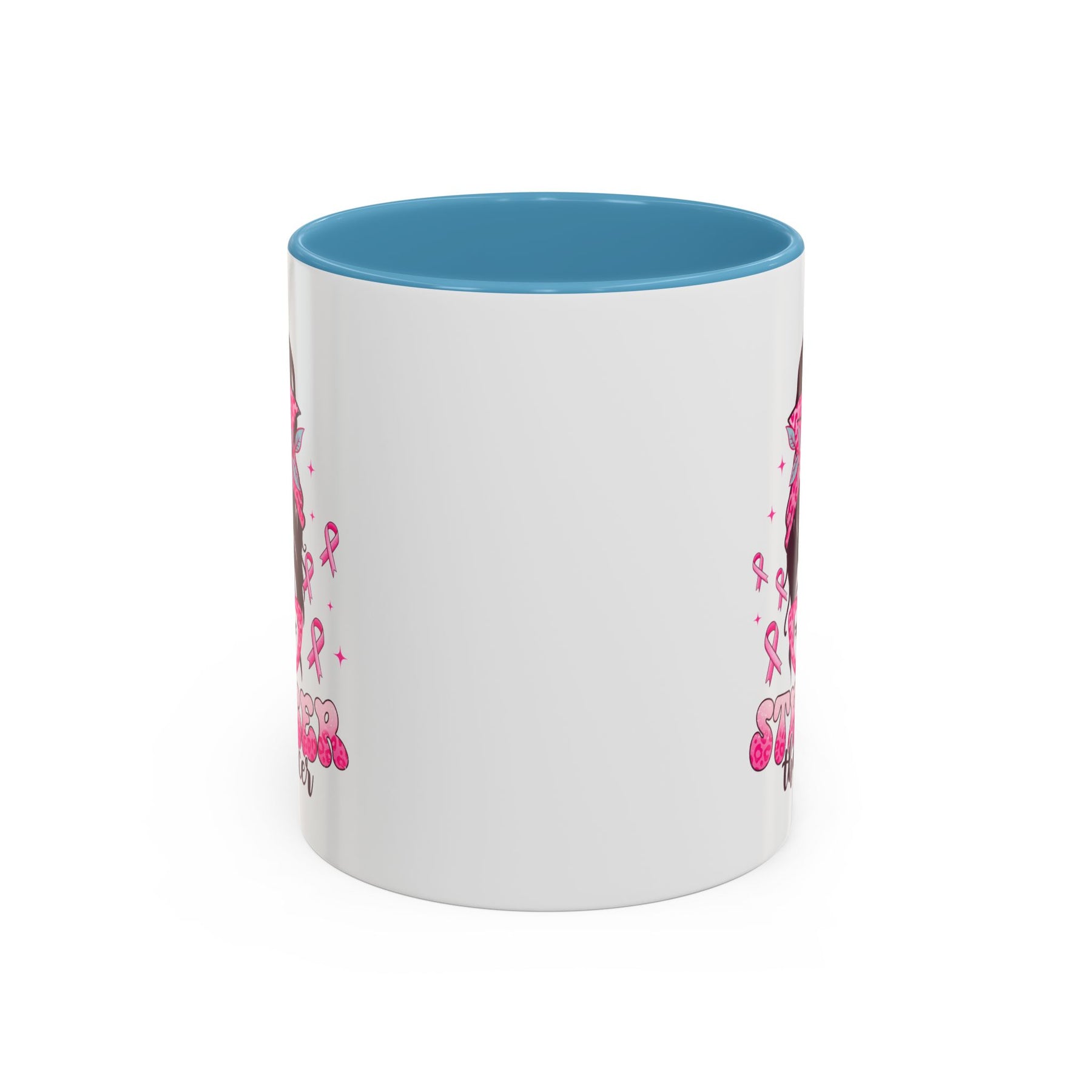 "Stronger Than Cancer" Accent Coffee Mug (11, 15oz)