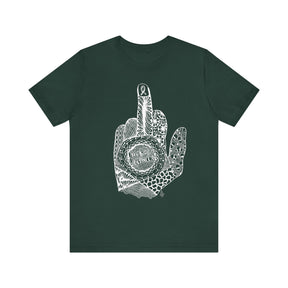 Middle Finger to Cancer - Green Color Options - Unisex Jersey Short Sleeve Tee