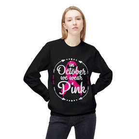 "In October We Wear Pink" - Unisex Midweight Softstyle Fleece Crewneck Sweatshirt