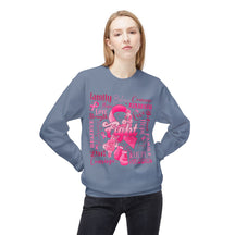 "Fight" Breast Cancer Awareness - Unisex Midweight Softstyle Fleece Crewneck Sweatshirt