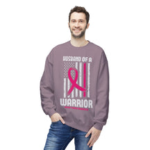 "Husband of a Warrior" - Unisex Midweight Softstyle Fleece Crewneck Sweatshirt