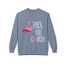 "Flock You Cancer" - Unisex Midweight Softstyle Fleece Crewneck Sweatshirt