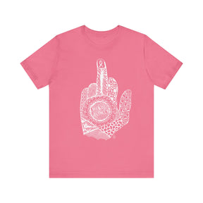 Middle Finger to Cancer - Pink Color Options - Unisex Jersey Short Sleeve Tee