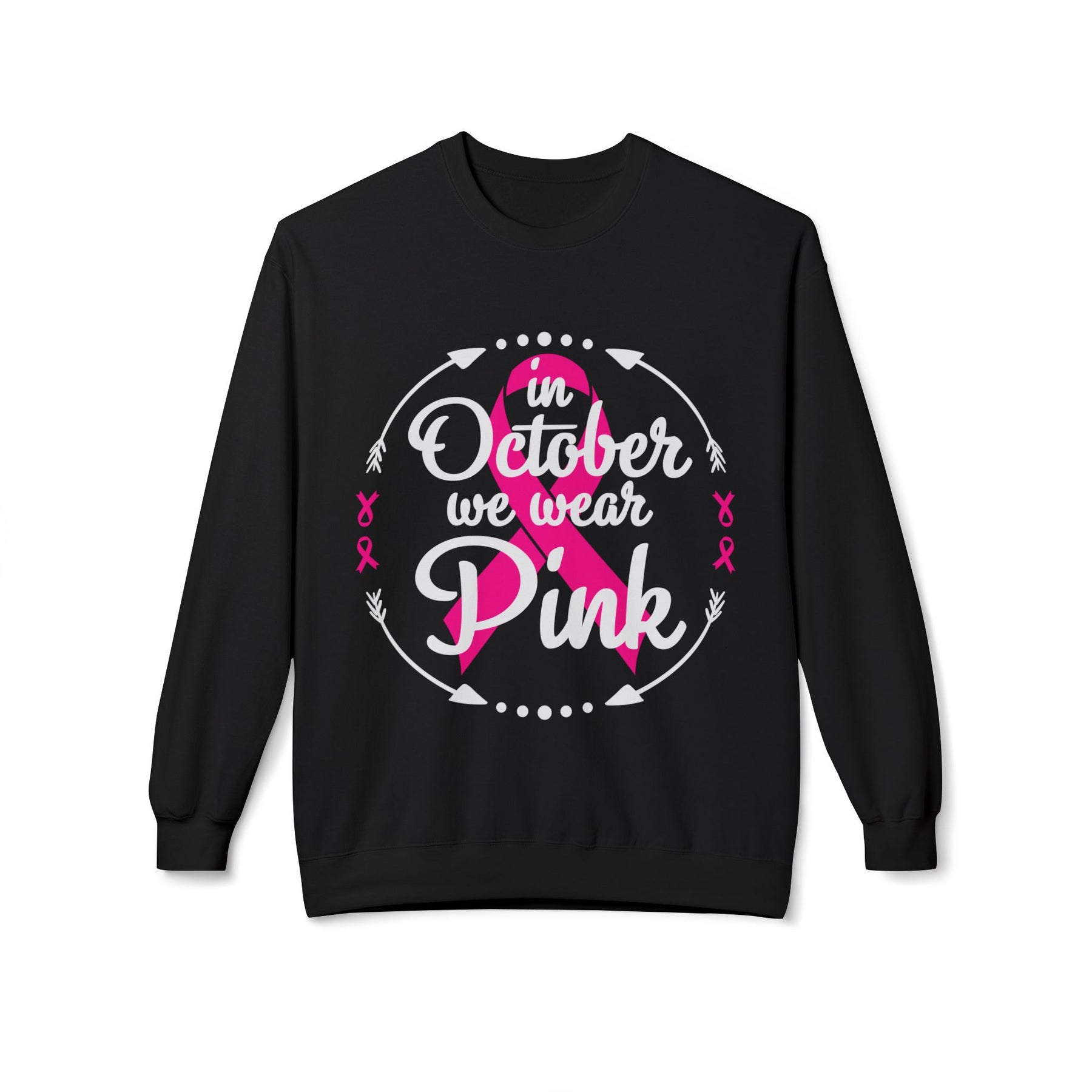 "In October We Wear Pink" - Unisex Midweight Softstyle Fleece Crewneck Sweatshirt