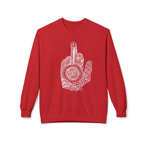 Middle Finger to Cancer - Unisex Midweight Softstyle Fleece Crewneck Sweatshirt