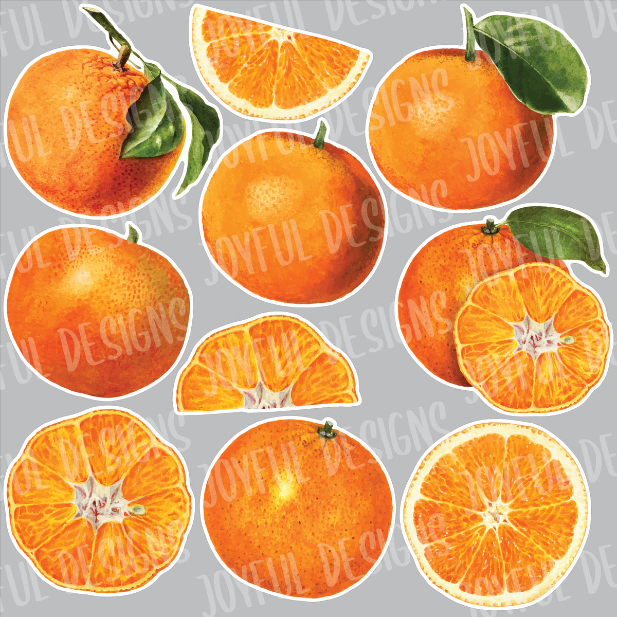 Oranges Half Sheet