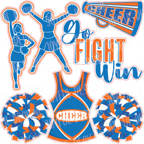 Go Fight Win Cheerleader Half Set - Multiple Color Options